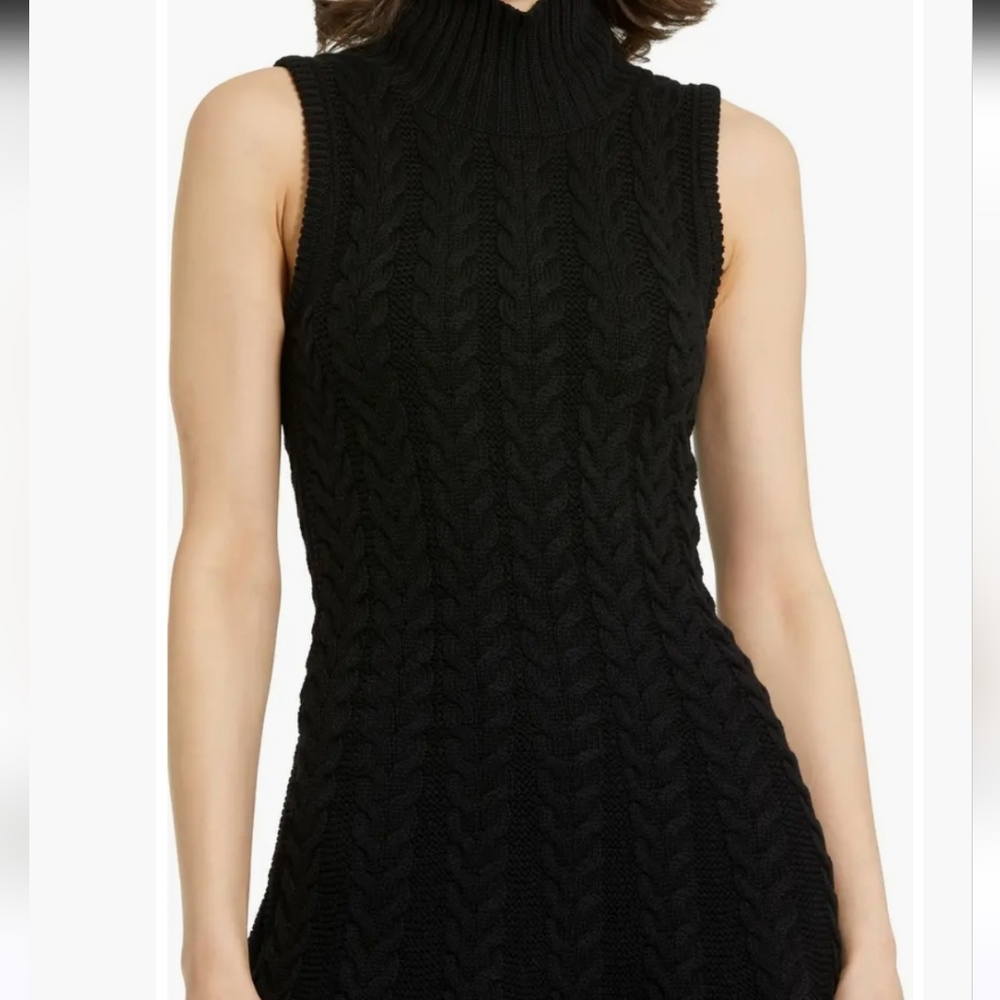 Mac Duggal Cable Knit  Mini Dress